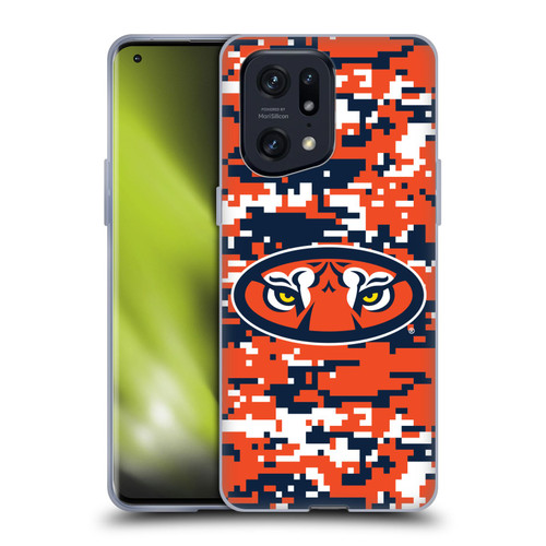 Auburn University AU Auburn University Digital Camouflage Soft Gel Case for OPPO Find X5 Pro