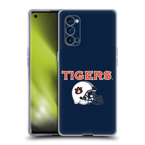 Auburn University AU Auburn University Helmet Logotype Soft Gel Case for OPPO Reno 4 Pro 5G