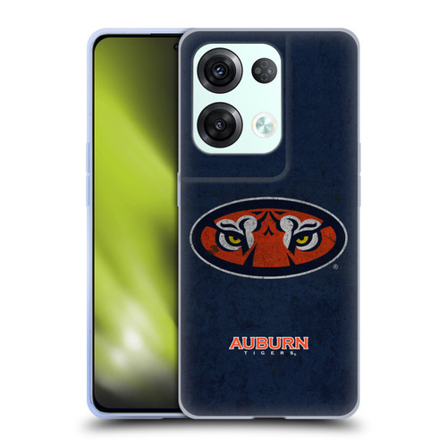 Auburn University AU Auburn University Distressed Look Soft Gel Case for OPPO Reno8 Pro