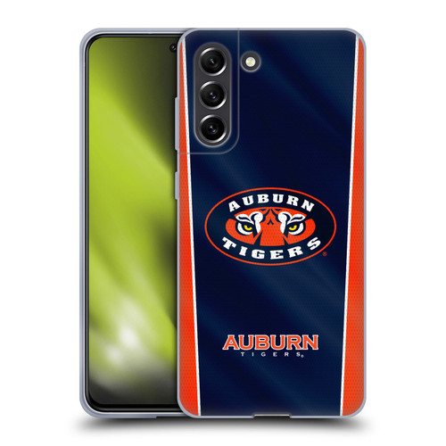 Auburn University AU Auburn University Banner Soft Gel Case for Samsung Galaxy S21 FE 5G