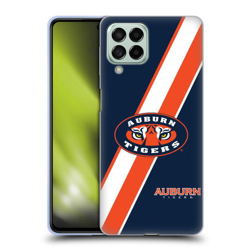 Auburn University AU Auburn University Stripes Soft Gel Case for Samsung Galaxy M53 (2022)