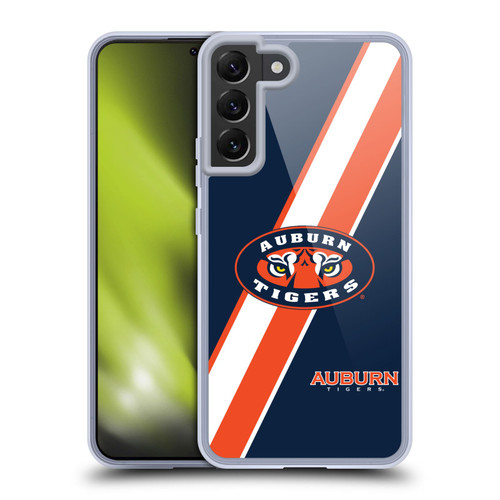 Auburn University AU Auburn University Stripes Soft Gel Case for Samsung Galaxy S22+ 5G