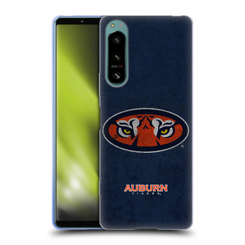 Auburn University AU Auburn University Distressed Look Soft Gel Case for Sony Xperia 5 IV