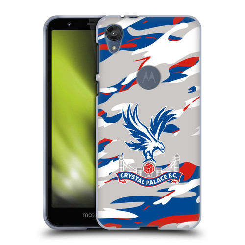 Crystal Palace FC Crest Camouflage Soft Gel Case for Motorola Moto E6