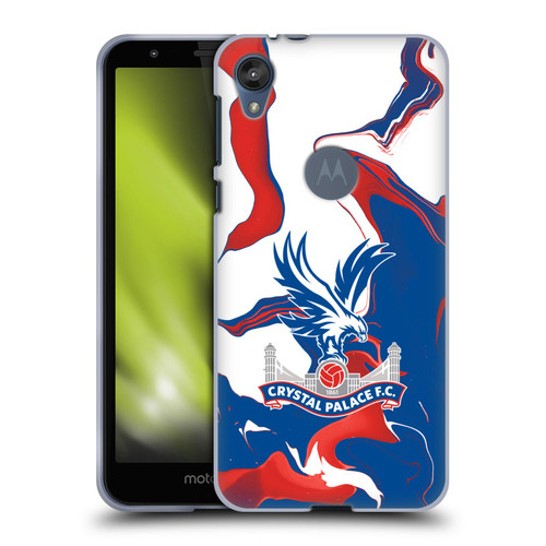 Crystal Palace FC Crest Marble Soft Gel Case for Motorola Moto E6