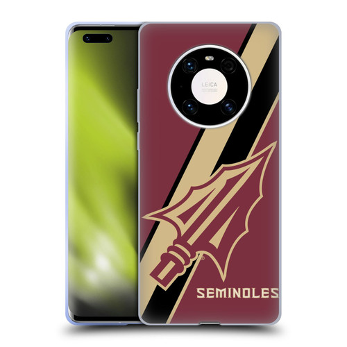 Florida State University FSU Florida State University Stripes Soft Gel Case for Huawei Mate 40 Pro 5G