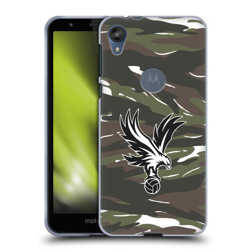 Crystal Palace FC Crest Woodland Camouflage Soft Gel Case for Motorola Moto E6