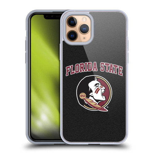 Florida State University FSU Florida State University Campus Logotype Soft Gel Case for Apple iPhone 11 Pro