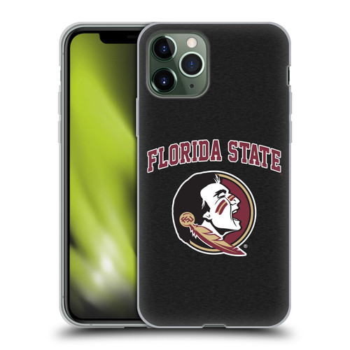 Florida State University FSU Florida State University Campus Logotype Soft Gel Case for Apple iPhone 11 Pro