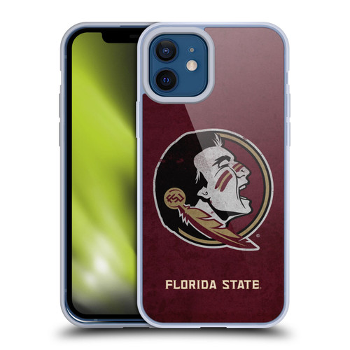 Florida State University FSU Florida State University Distressed Soft Gel Case for Apple iPhone 12 / iPhone 12 Pro