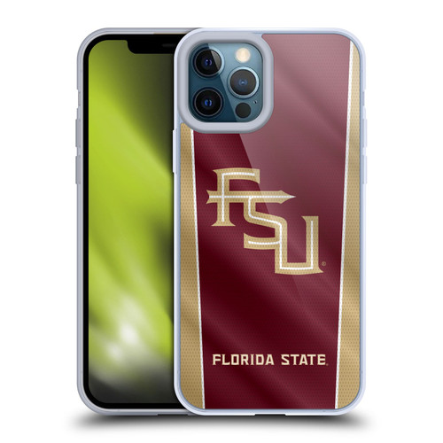 Florida State University FSU Florida State University Banner Soft Gel Case for Apple iPhone 12 Pro Max