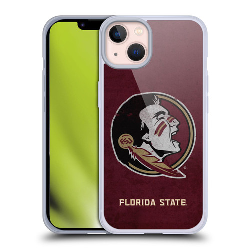 Florida State University FSU Florida State University Distressed Soft Gel Case for Apple iPhone 13