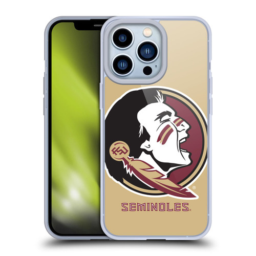 Florida State University FSU Florida State University Oversized Icon Soft Gel Case for Apple iPhone 13 Pro