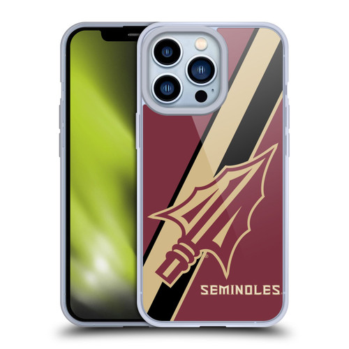 Florida State University FSU Florida State University Stripes Soft Gel Case for Apple iPhone 13 Pro