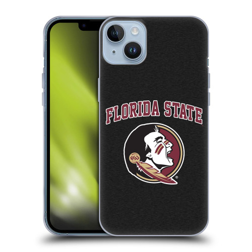 Florida State University FSU Florida State University Campus Logotype Soft Gel Case for Apple iPhone 14 Plus