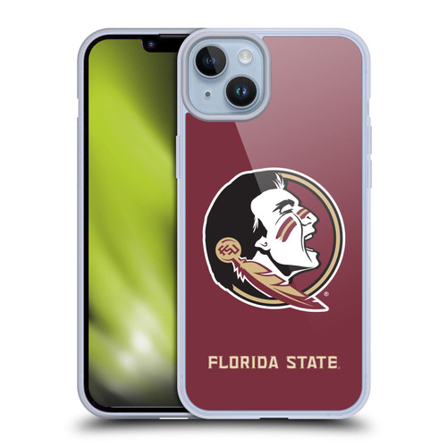 Florida State University FSU Florida State University Plain Soft Gel Case for Apple iPhone 14 Plus