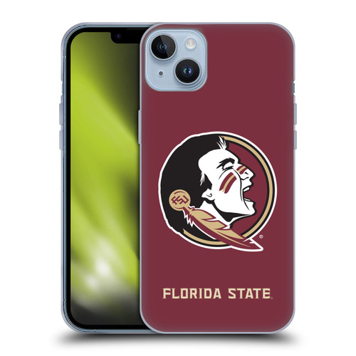 Florida State University FSU Florida State University Plain Soft Gel Case for Apple iPhone 14 Plus