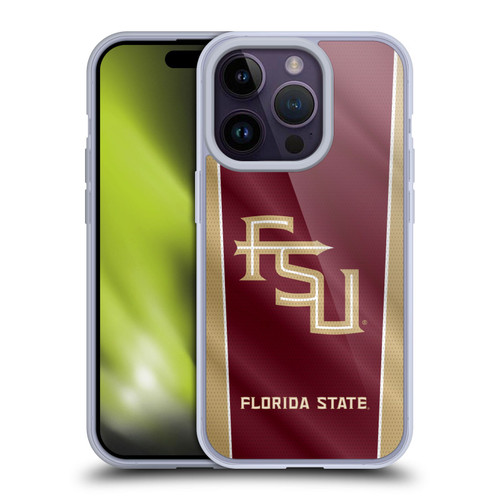 Florida State University FSU Florida State University Banner Soft Gel Case for Apple iPhone 14 Pro