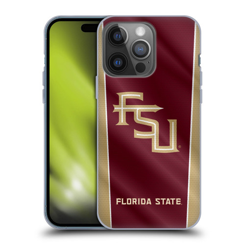 Florida State University FSU Florida State University Banner Soft Gel Case for Apple iPhone 14 Pro