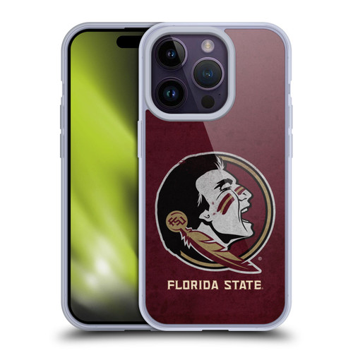 Florida State University FSU Florida State University Distressed Soft Gel Case for Apple iPhone 14 Pro Florida State University FSU Florida State University Distressed Soft Gel Case for Apple iPhone 14 Pro