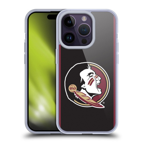 Florida State University FSU Florida State University Football Jersey Soft Gel Case for Apple iPhone 14 Pro