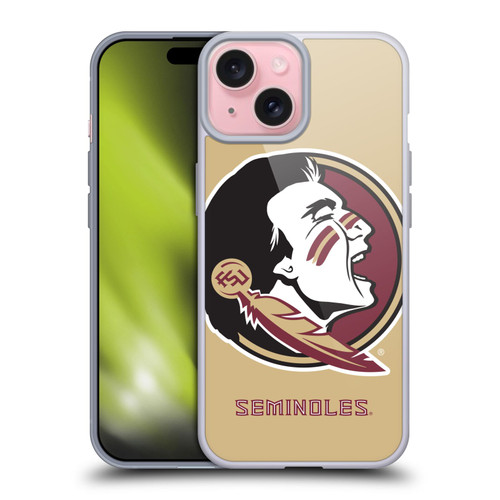 Florida State University FSU Florida State University Oversized Icon Soft Gel Case for Apple iPhone 15