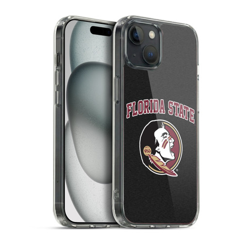Florida State University FSU Florida State University Campus Logotype Soft Gel Case for Apple iPhone 15 Plus & MagSafe