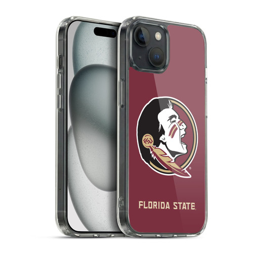 Florida State University FSU Florida State University Plain Soft Gel Case for Apple iPhone 15 Plus & MagSafe