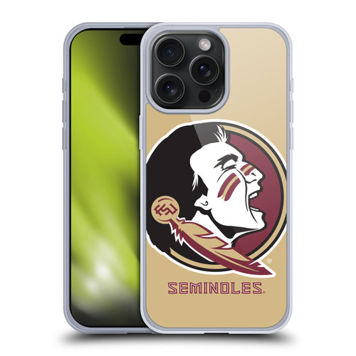 Florida State University FSU Florida State University Oversized Icon Soft Gel Case for Apple iPhone 15 Pro Max