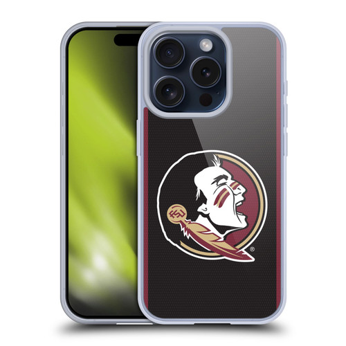 Florida State University FSU Florida State University Football Jersey Soft Gel Case for Apple iPhone 15 Pro