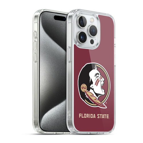 Florida State University FSU Florida State University Plain Soft Gel Case for Apple iPhone 15 Pro & MagSafe