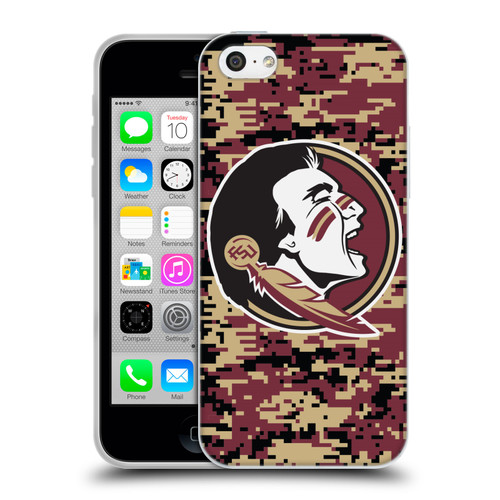 Florida State University FSU Florida State University Digital Camouflage Soft Gel Case for Apple iPhone 5c