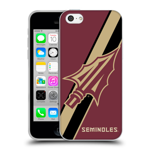 Florida State University FSU Florida State University Stripes Soft Gel Case for Apple iPhone 5c