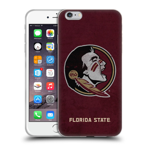 Florida State University FSU Florida State University Distressed Soft Gel Case for Apple iPhone 6 Plus / iPhone 6s Plus