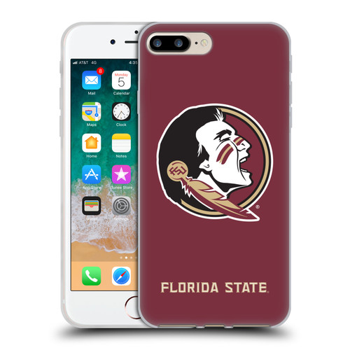 Florida State University FSU Florida State University Plain Soft Gel Case for Apple iPhone 7 Plus / iPhone 8 Plus