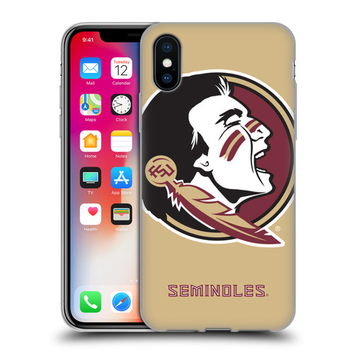 Florida State University FSU Florida State University Oversized Icon Soft Gel Case for Apple iPhone X / iPhone XS