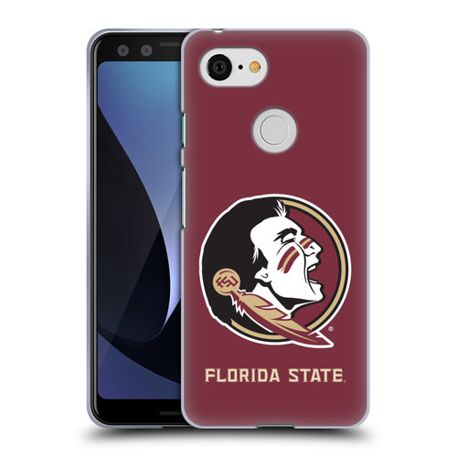 Florida State University FSU Florida State University Plain Soft Gel Case for Google Pixel 3