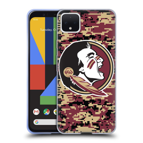 Florida State University FSU Florida State University Digital Camouflage Soft Gel Case for Google Pixel 4 XL