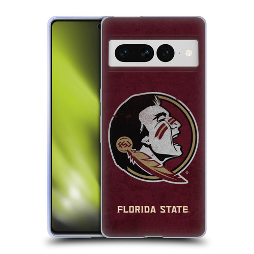 Florida State University FSU Florida State University Distressed Soft Gel Case for Google Pixel 7 Pro