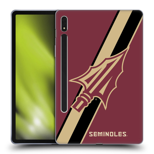 Florida State University FSU Florida State University Stripes Soft Gel Case for Samsung Galaxy Tab S8