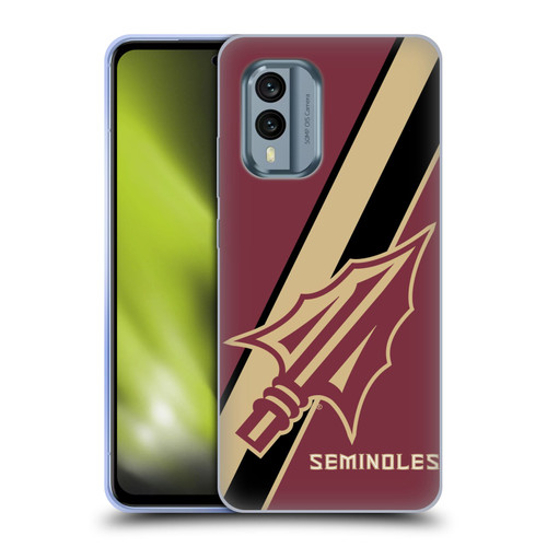 Florida State University FSU Florida State University Stripes Soft Gel Case for Nokia X30