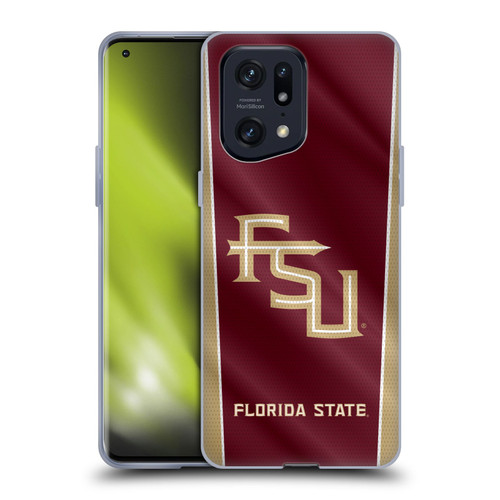 Florida State University FSU Florida State University Banner Soft Gel Case for OPPO Find X5 Pro
