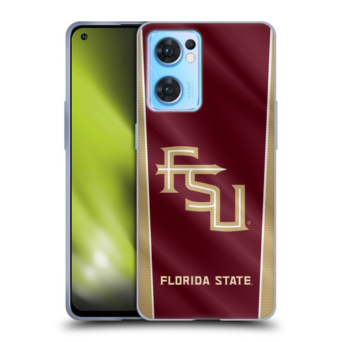 Florida State University FSU Florida State University Banner Soft Gel Case for OPPO Reno7 5G / Find X5 Lite