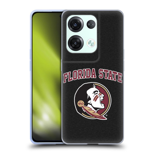 Florida State University FSU Florida State University Campus Logotype Soft Gel Case for OPPO Reno8 Pro