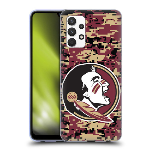 Florida State University FSU Florida State University Digital Camouflage Soft Gel Case for Samsung Galaxy A32 (2021)