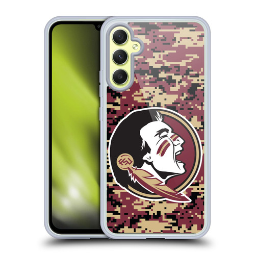 Florida State University FSU Florida State University Digital Camouflage Soft Gel Case for Samsung Galaxy A34 5G