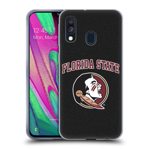 Florida State University FSU Florida State University Campus Logotype Soft Gel Case for Samsung Galaxy A40 (2019)