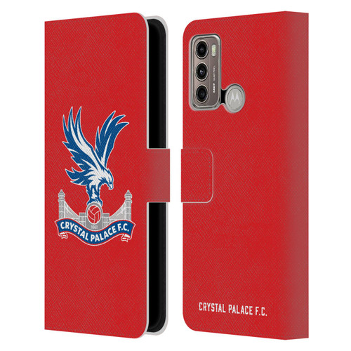 Crystal Palace FC Crest Eagle Leather Book Wallet Case Cover For Motorola Moto G60 / Moto G40 Fusion