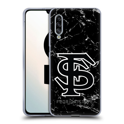 Florida State University FSU Florida State University Black And White Marble Soft Gel Case for Samsung Galaxy A90 5G (2019)