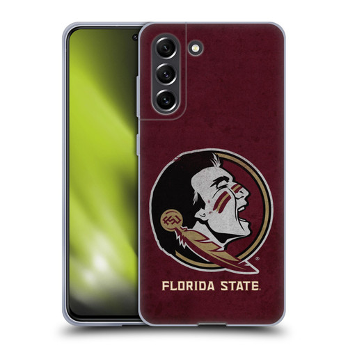 Florida State University FSU Florida State University Distressed Soft Gel Case for Samsung Galaxy S21 FE 5G